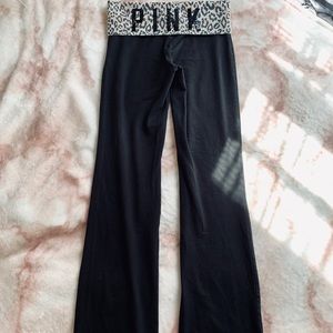 Cheetah Print Waistband PINK yoga pants